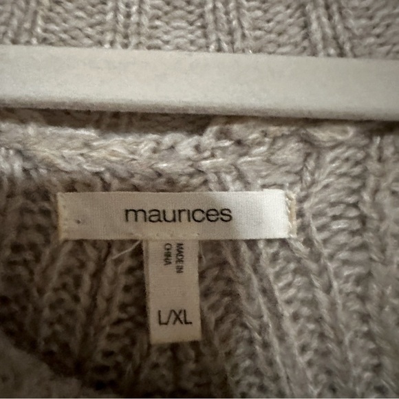 Woman’s Pullover Zip Neck Oversized Sweater Size L/XL Acadamia Hobo - Picture 10 of 11